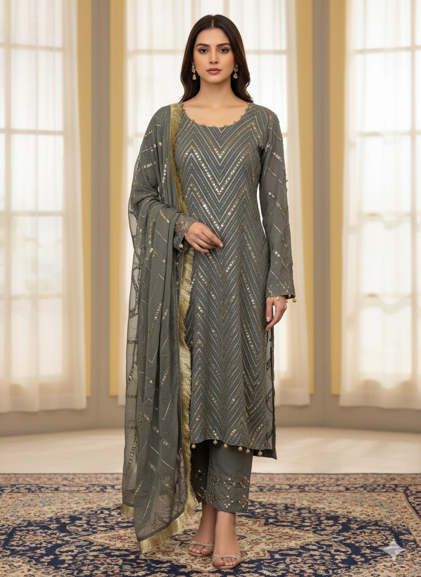 Pakistani Pure Chiffon Boutique Collection