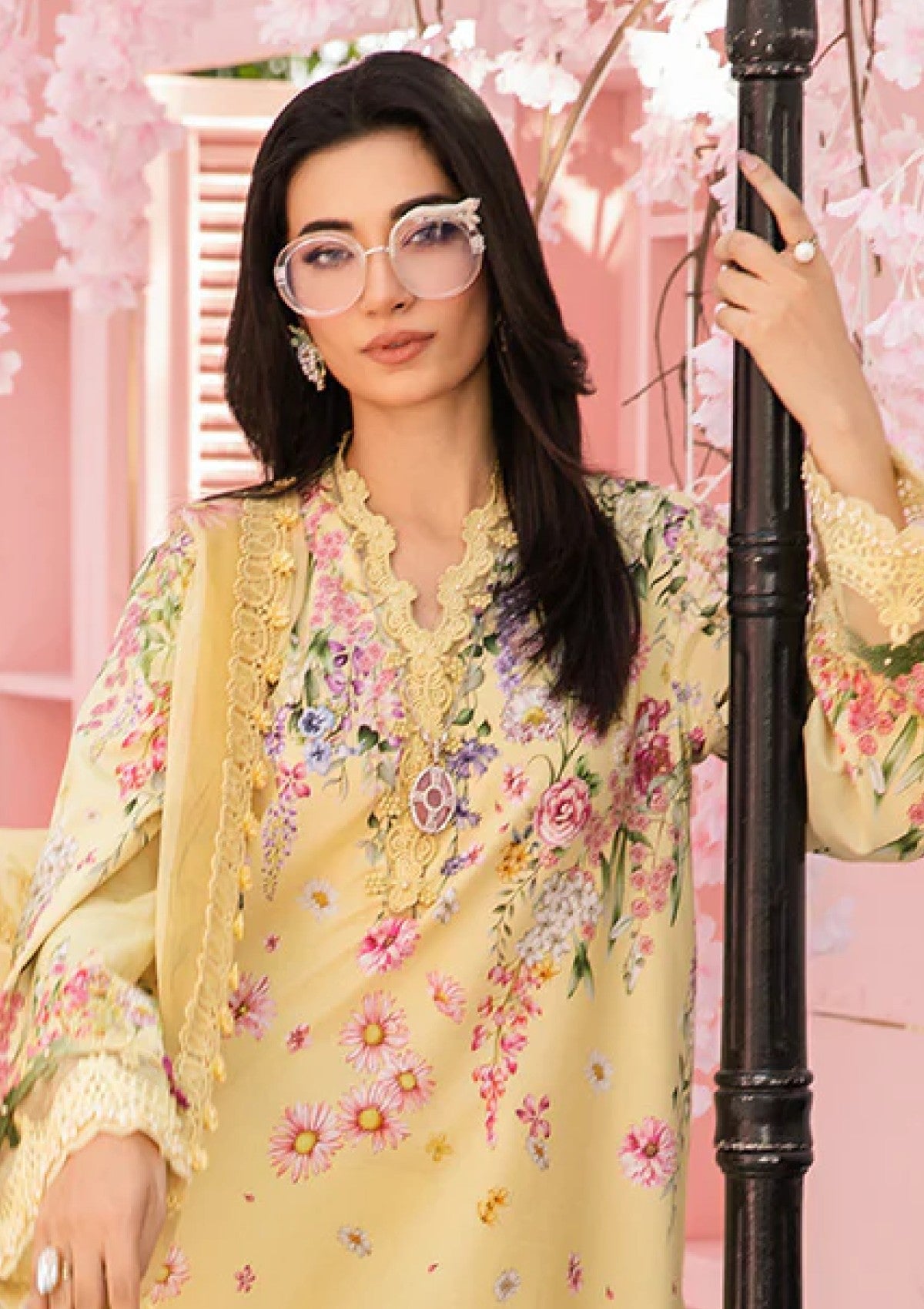 Maria. B. Embroidered Luxury Suit