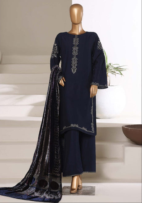 Sada Bahar Embroidered Viscose with Palachi Shawl
