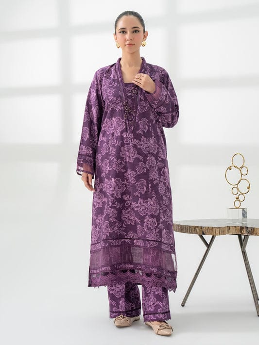 2 Piece Khaddar Suit-Embroidered by limelight