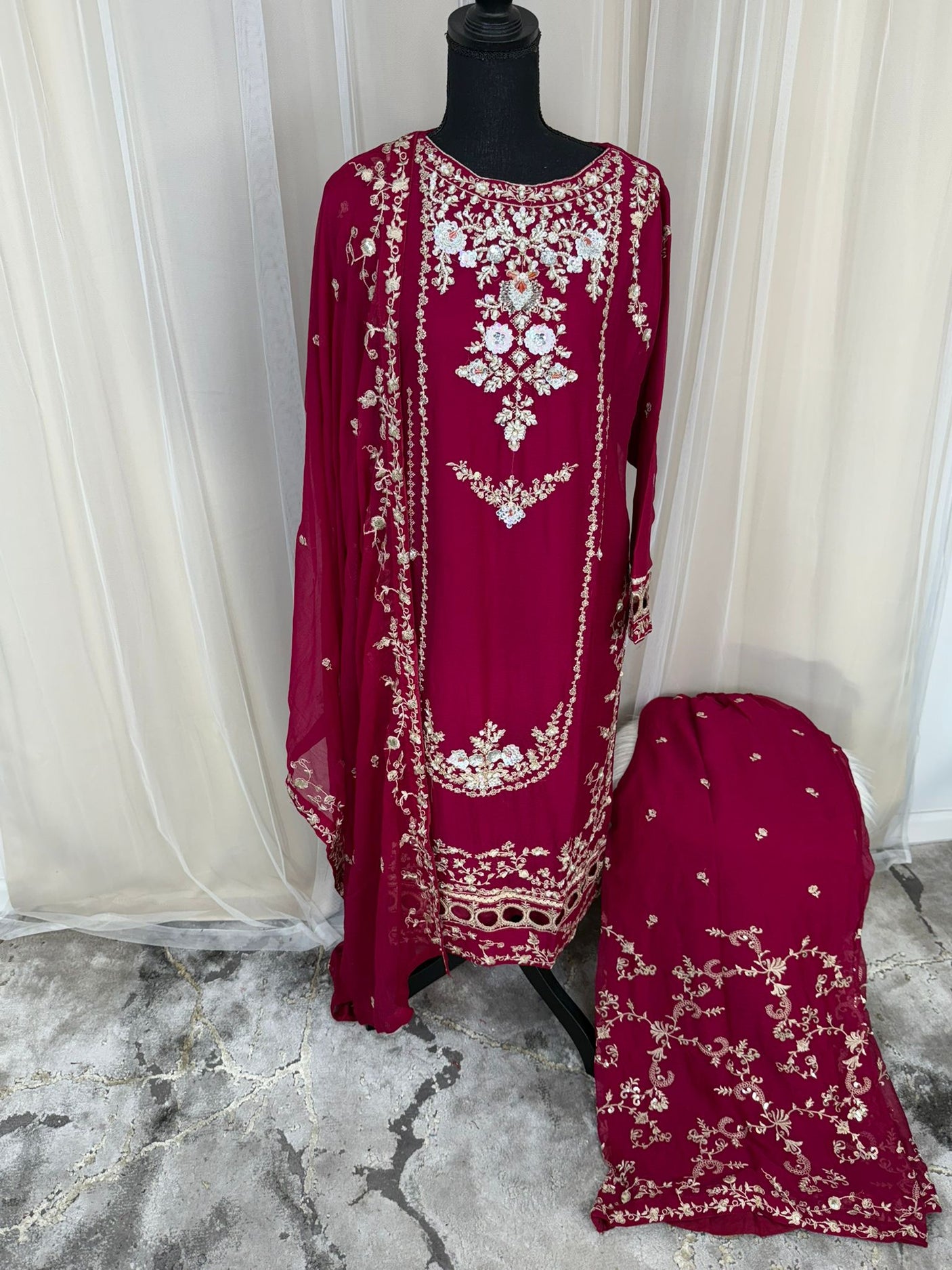 Luxury Embroidered Party wear Ready To Ship