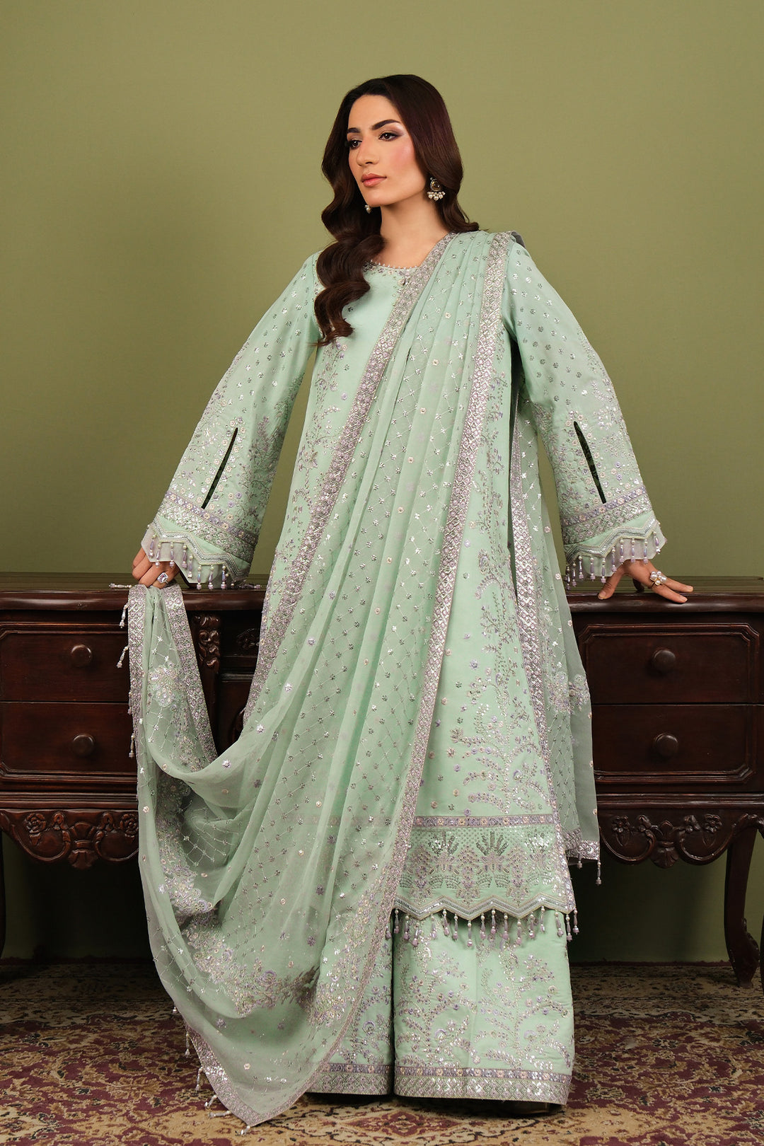 Luxe By Alizeh Raw Silk Suit