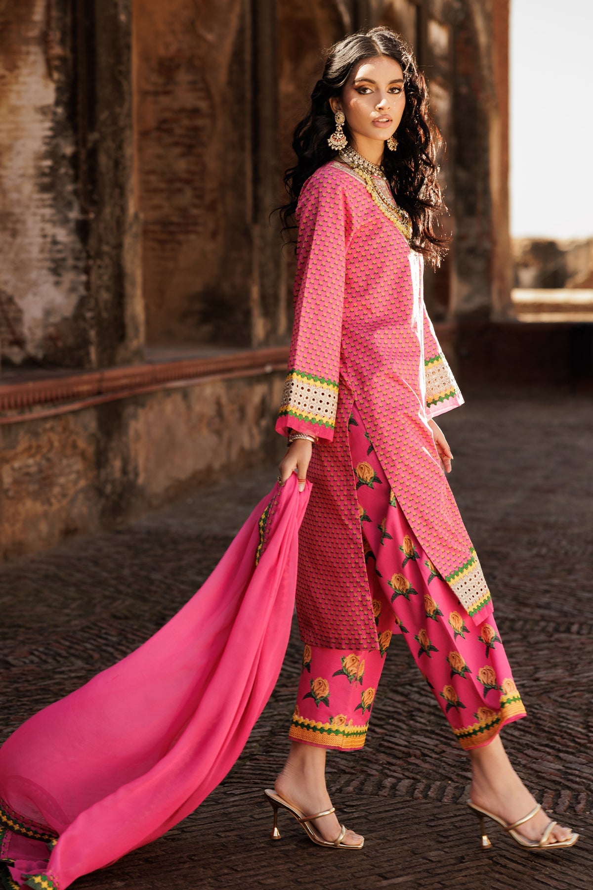 Charizma 3-PC Embroidered Lawn Suit
