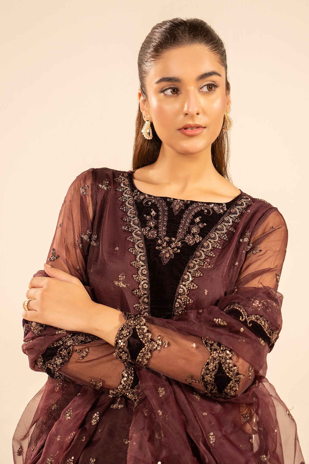 Luxury Embroidered Suit By Charizma