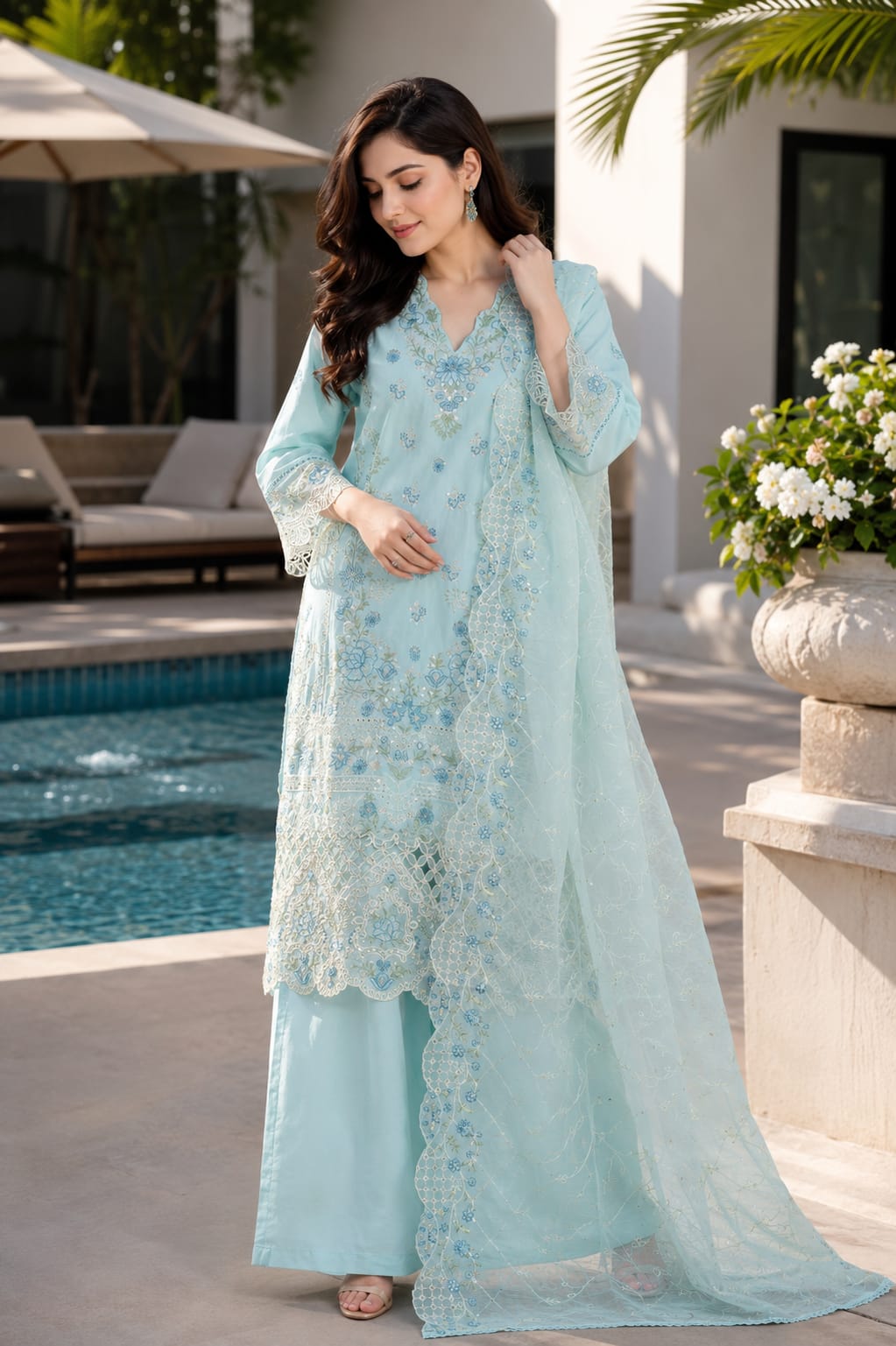 Bin Saeed  Luxury Embroidered Lawn