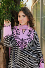 Charizma 3-PC Embroidered Lawn Suit