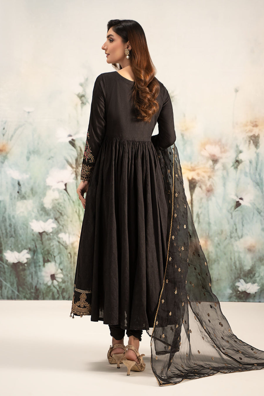 Maria. B. Embroidered Self Jacquard Lawn Suit