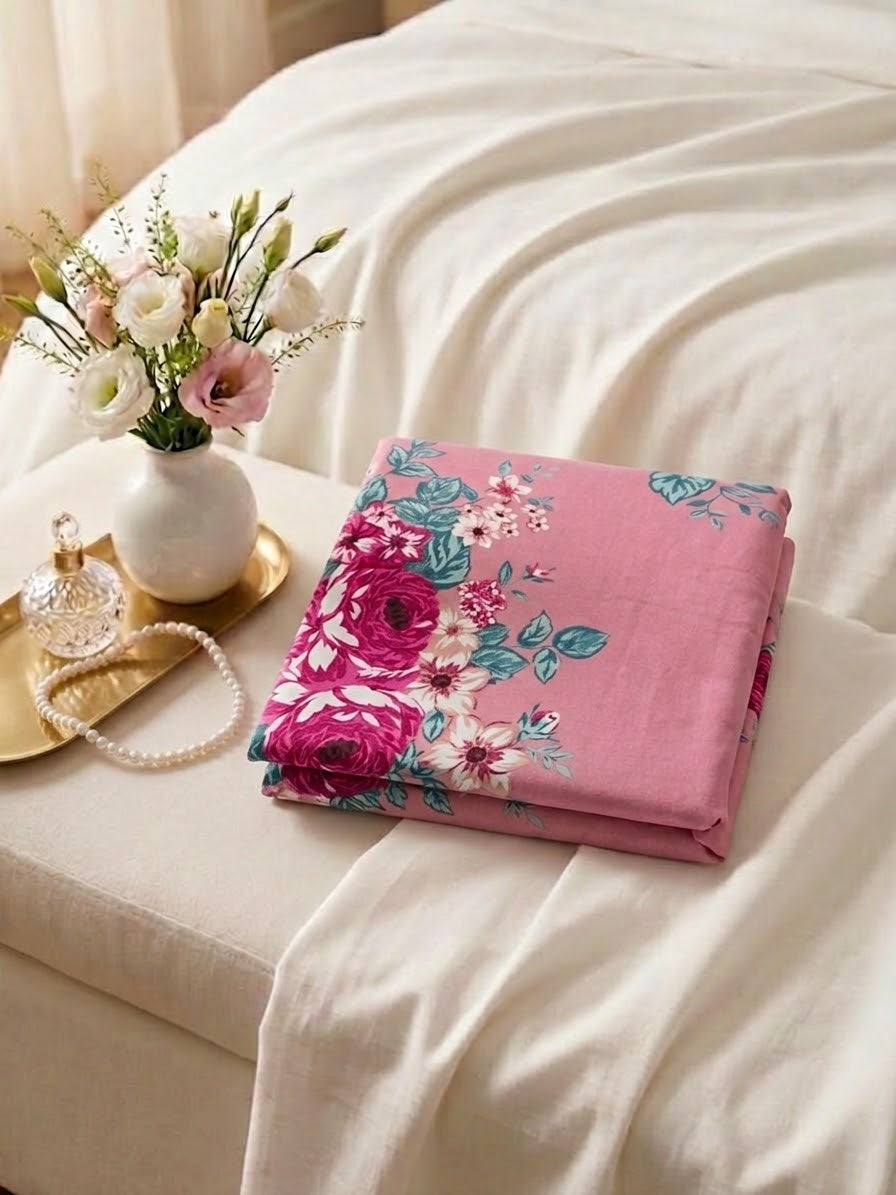 Pakistani King Size Bedsheet with Pillow Cover