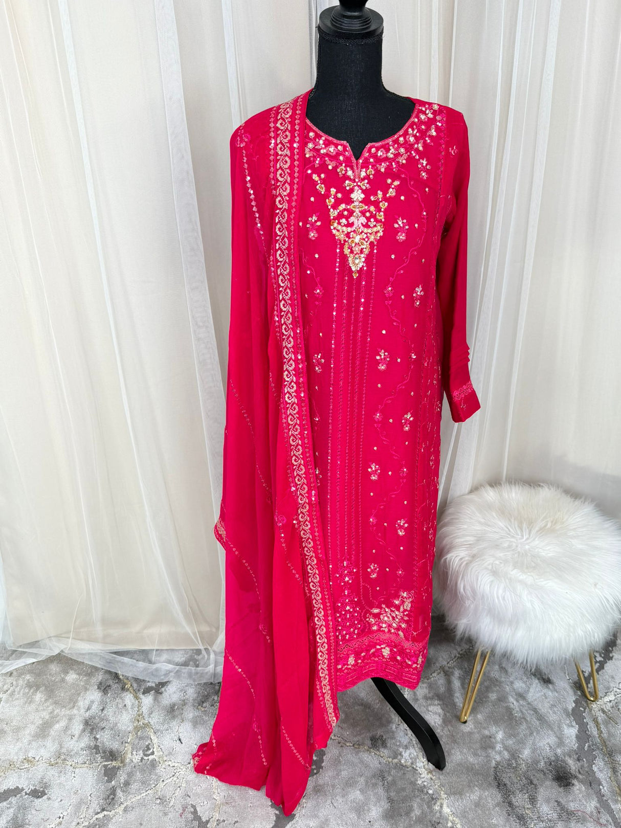 2pc Embroidered Kurti Collection Ready To Ship