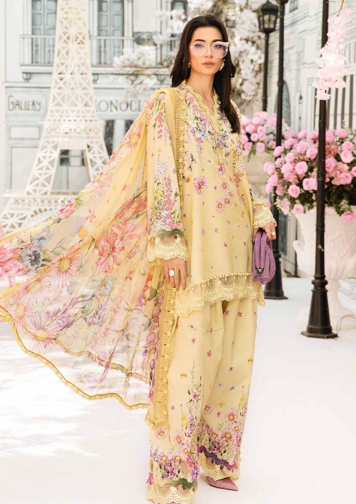 Maria. B. Embroidered Luxury Suit