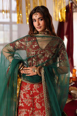 3-PC Embroidered Raw-Silk Suit By Charizma