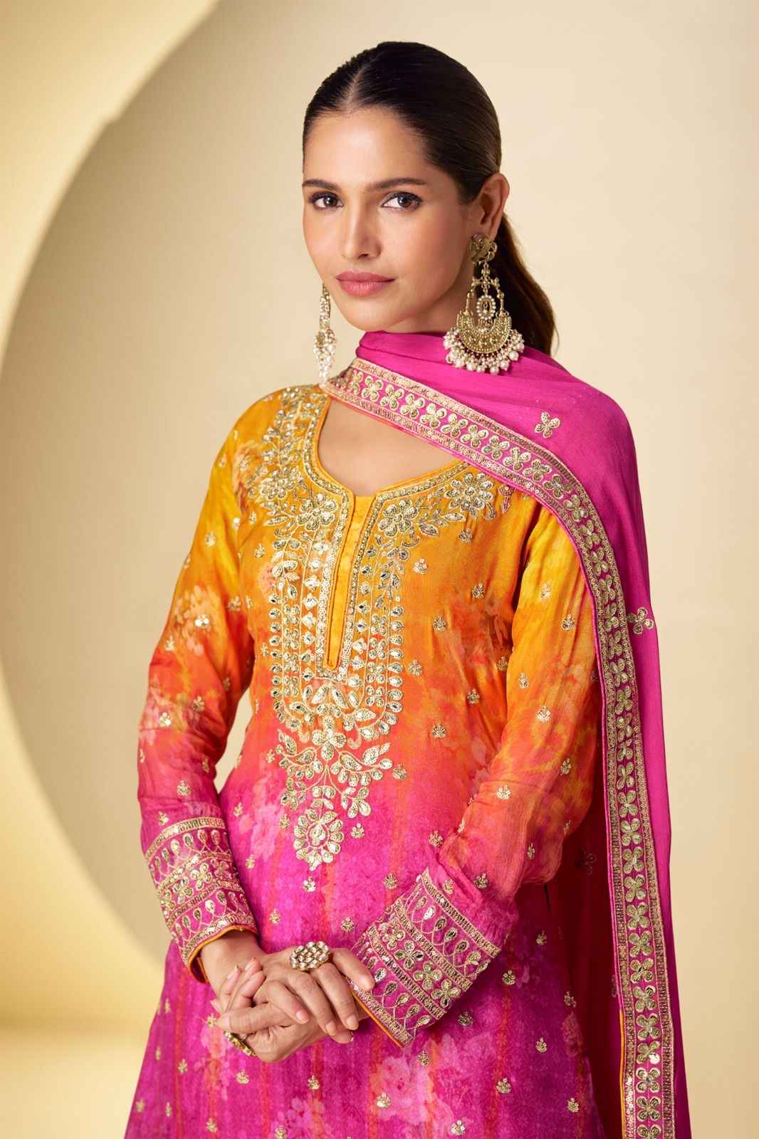 Gulkayra Designer Kanika Chinon Suit