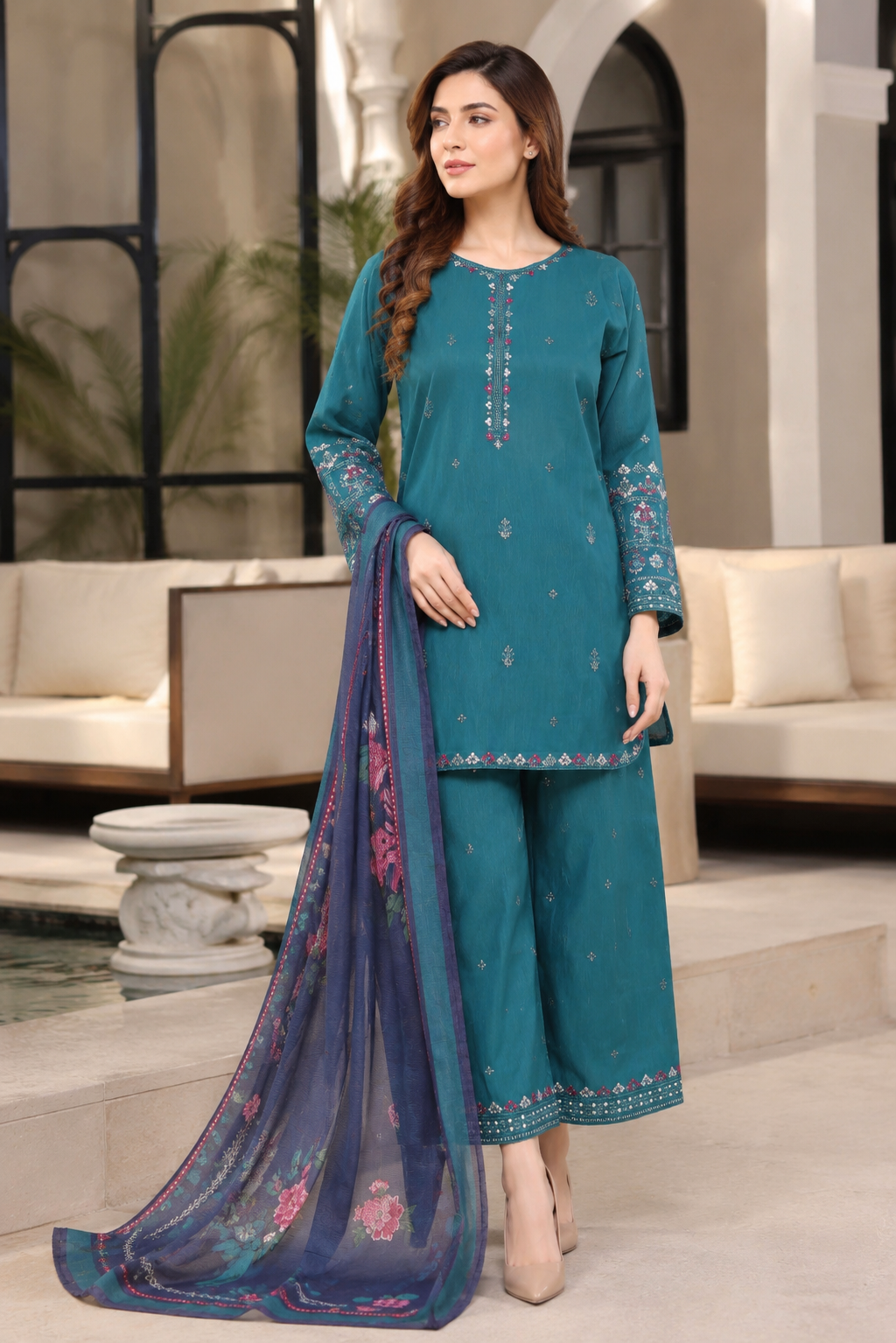 Sada Bahar Festive Embroidered Lawn