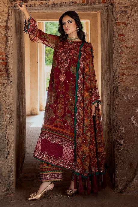 Vasal Embroidered Chiffon Suit By Charizma