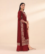 Sapphire Embroidered Raw Silk Suit
