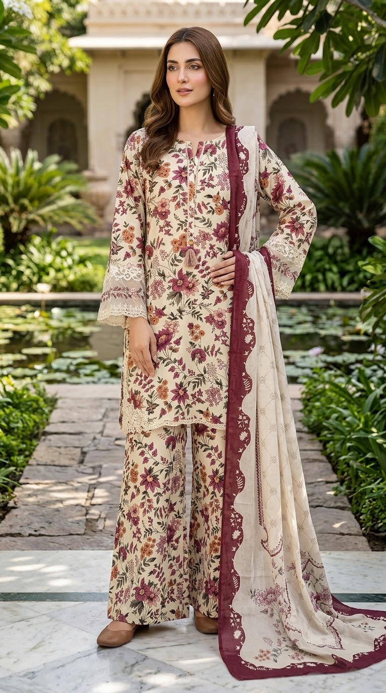 Sada Bahar Luxury Embroidered Lawn