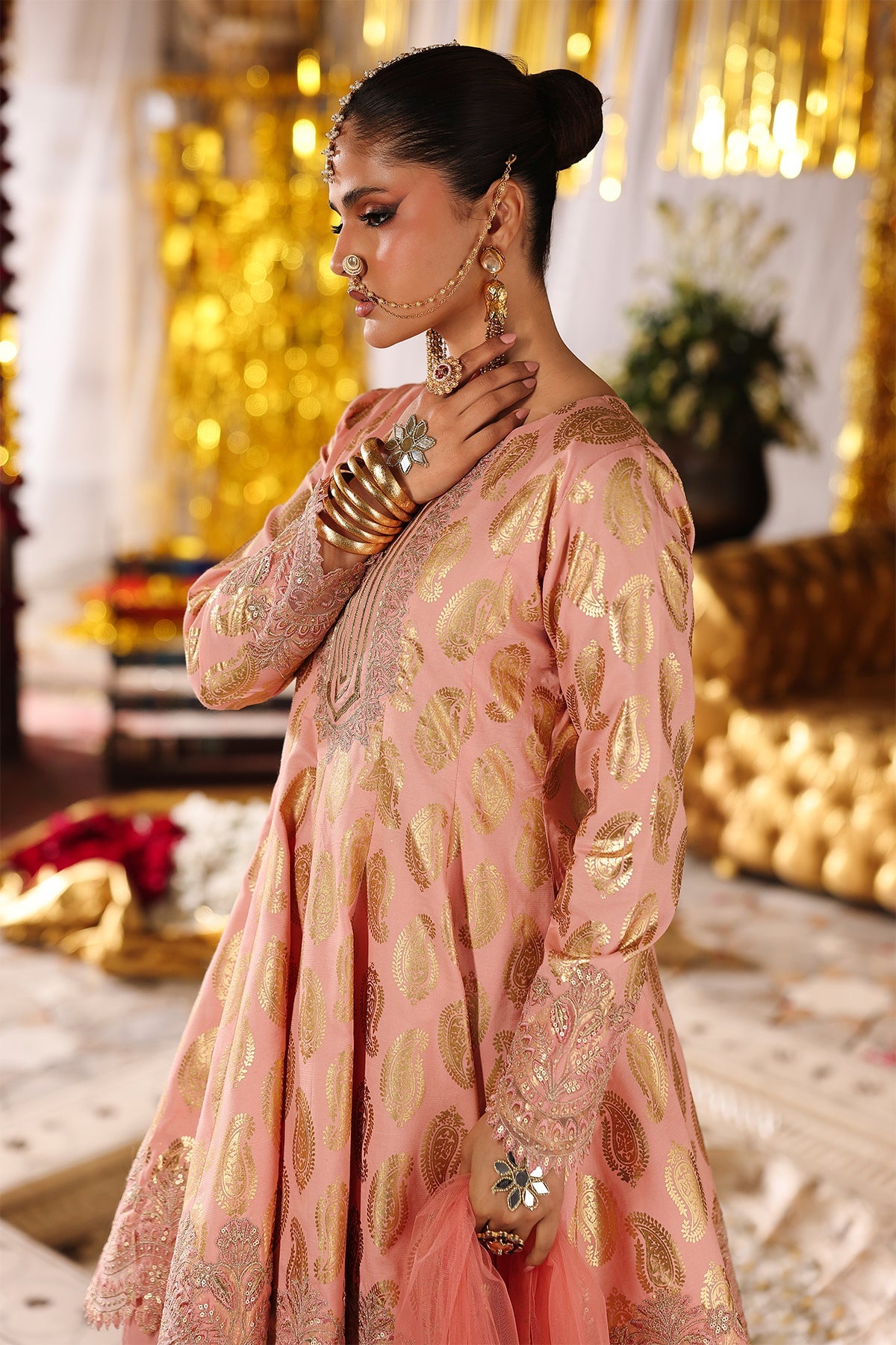 3-PC Embroidered Luxury Suit By Charizma