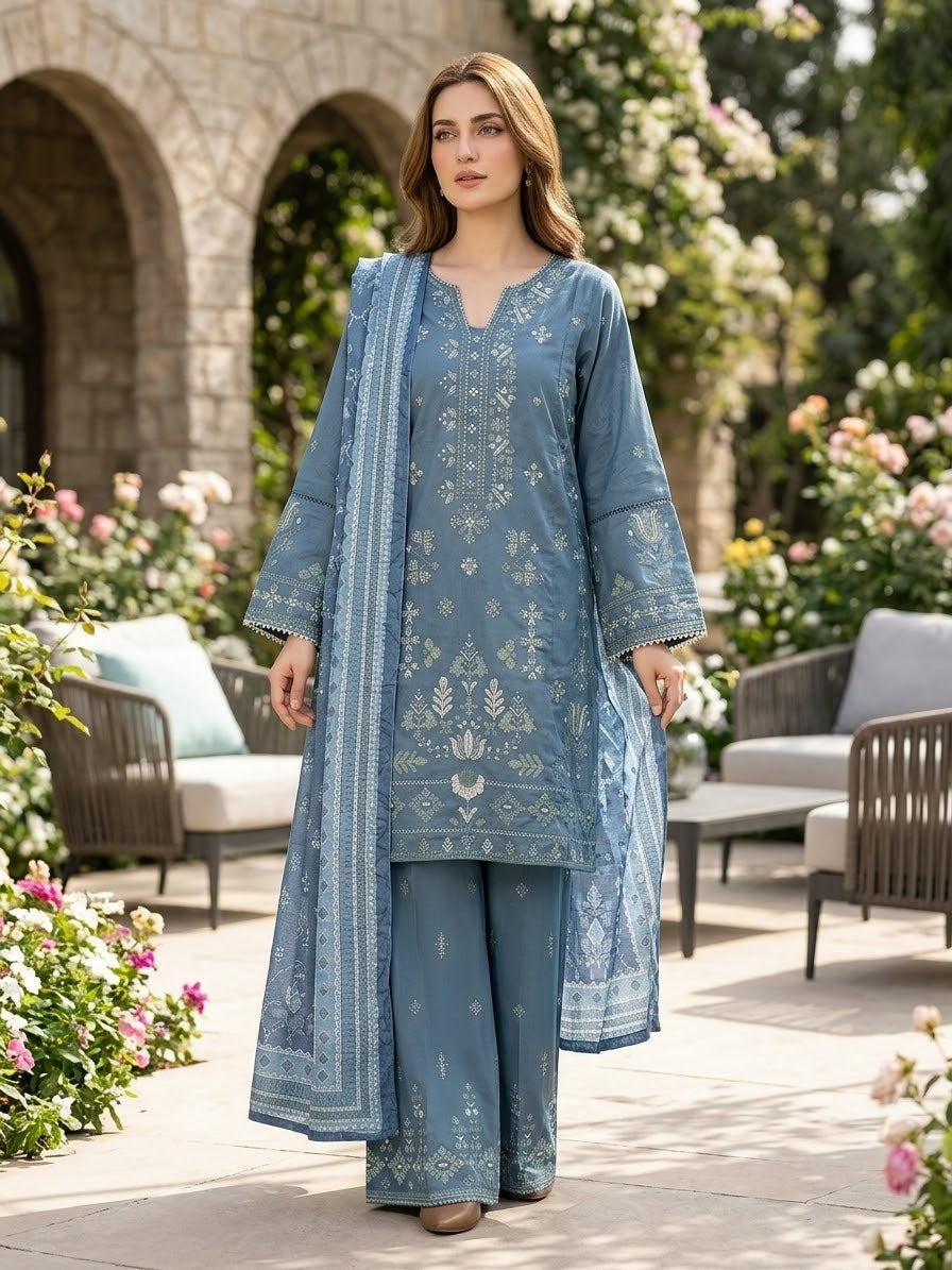 Bin Saeed Luxury Embroidered Lawn