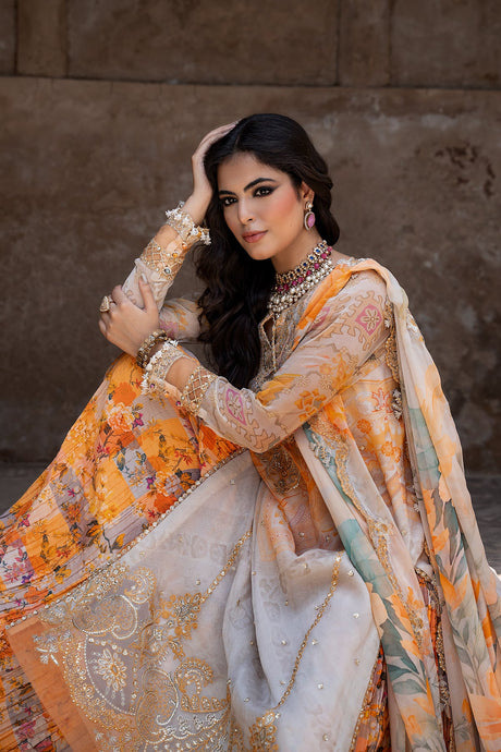 Vasal Embroidered Chiffon Suit By Charizma