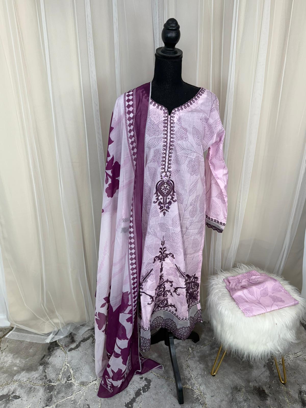 Luxury Embroidered Lawn Ready To Ship