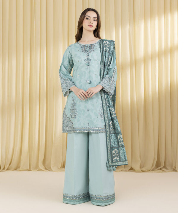 Sapphire Embroidered Lawn