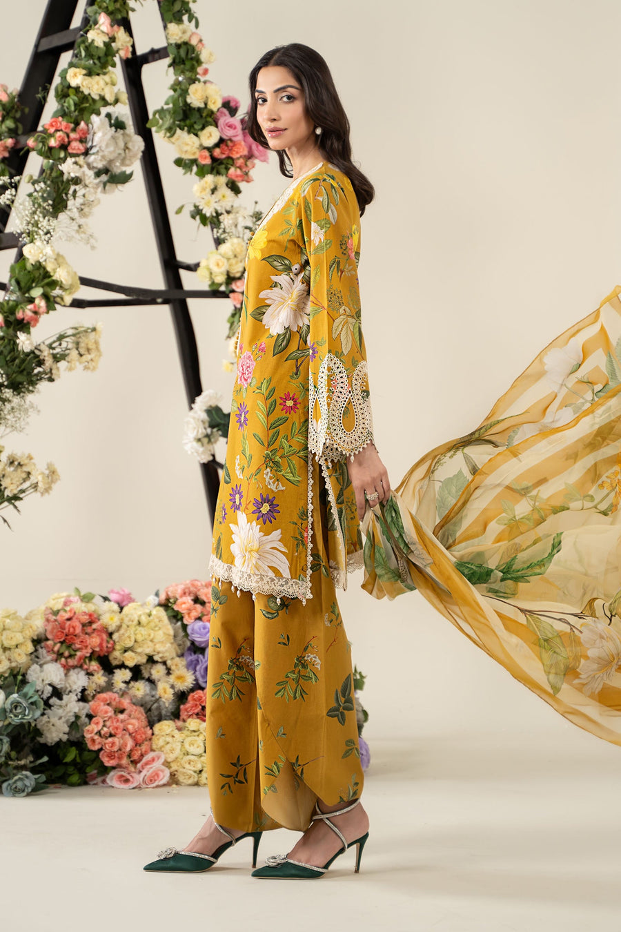 Maria. B. Embroidered  Lawn Suit