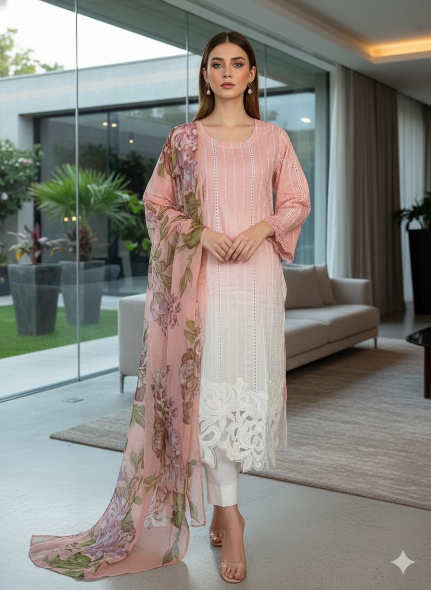 Luxury Embroidered Lawn Ready To Ship