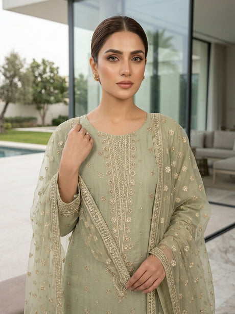 Cross Stitch Chiffon Embroidered Collection