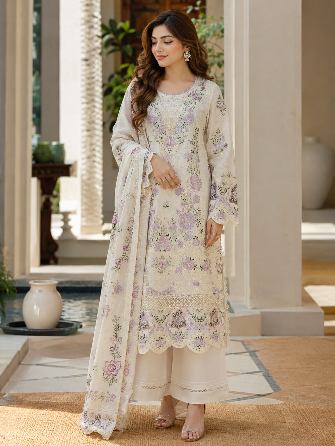 Munira Designers Embroidered Lawn