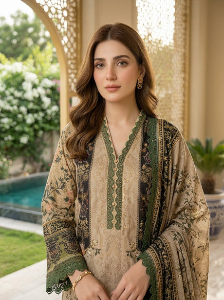Firdous Luxury Embroidered Lawn 1