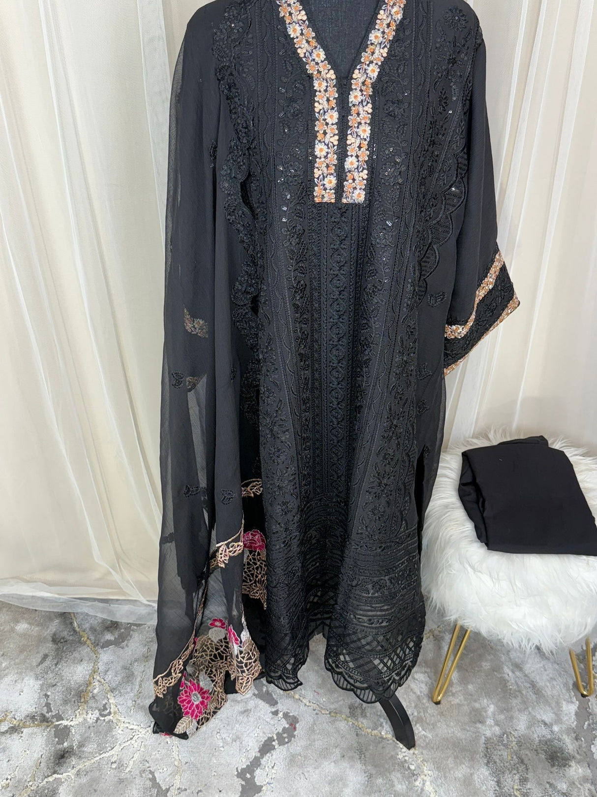 Luxury Embroidered Party wear Ready To Ship