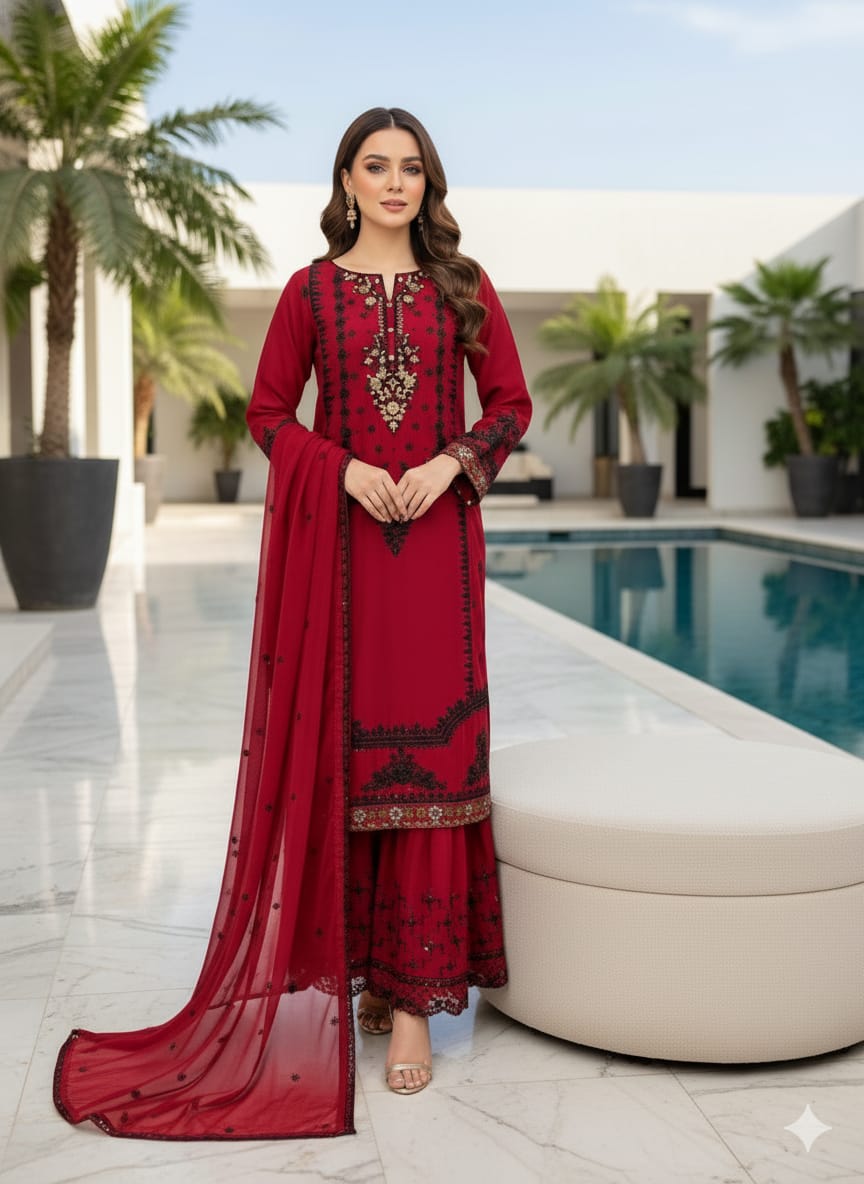 Luxury Embroidered Party wear Ready To Ship