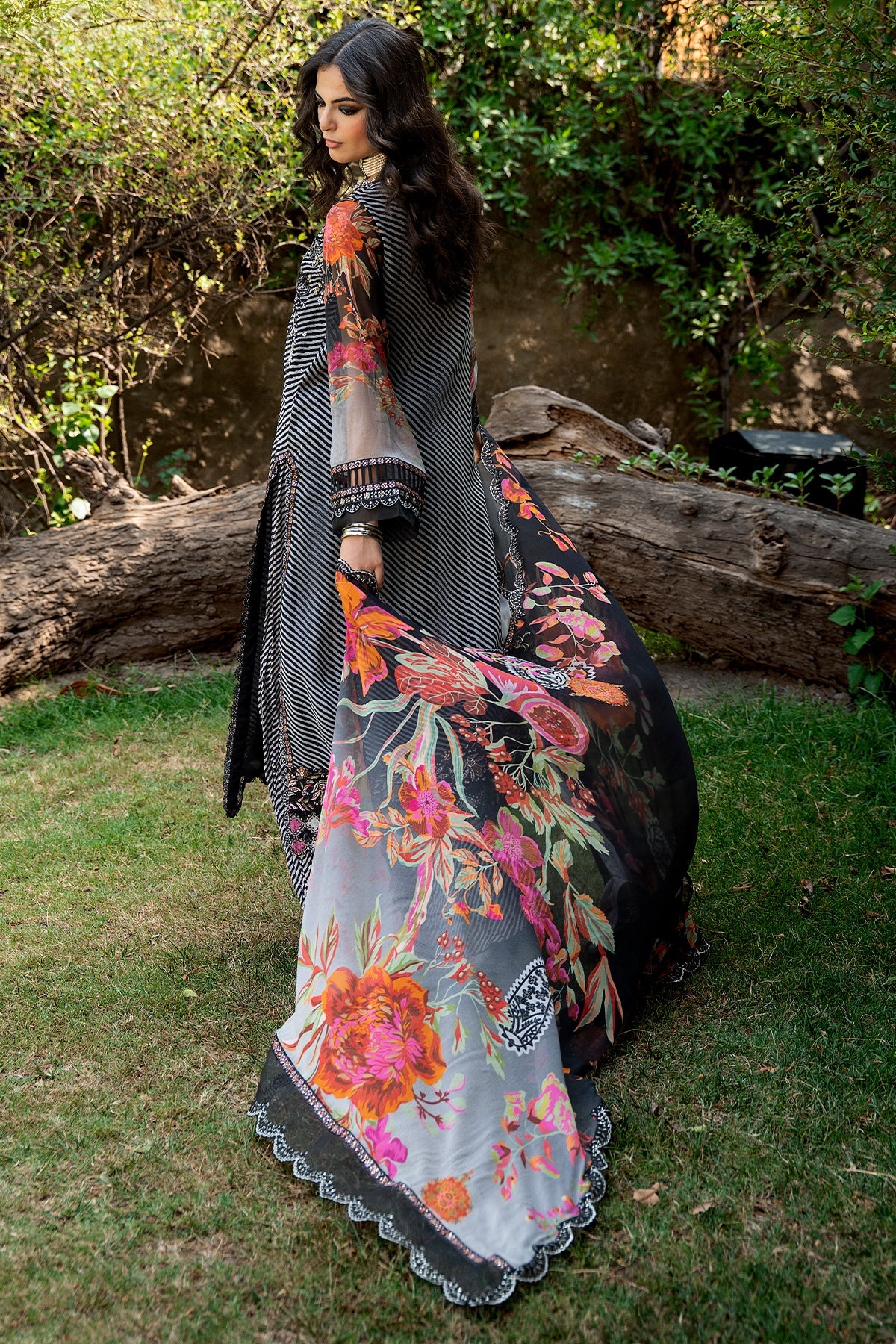 Vasal Embroidered Chiffon Suit By Charizma