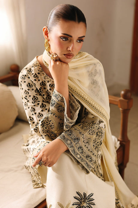 3-PC Embroidered Luxury Suit By Charizma