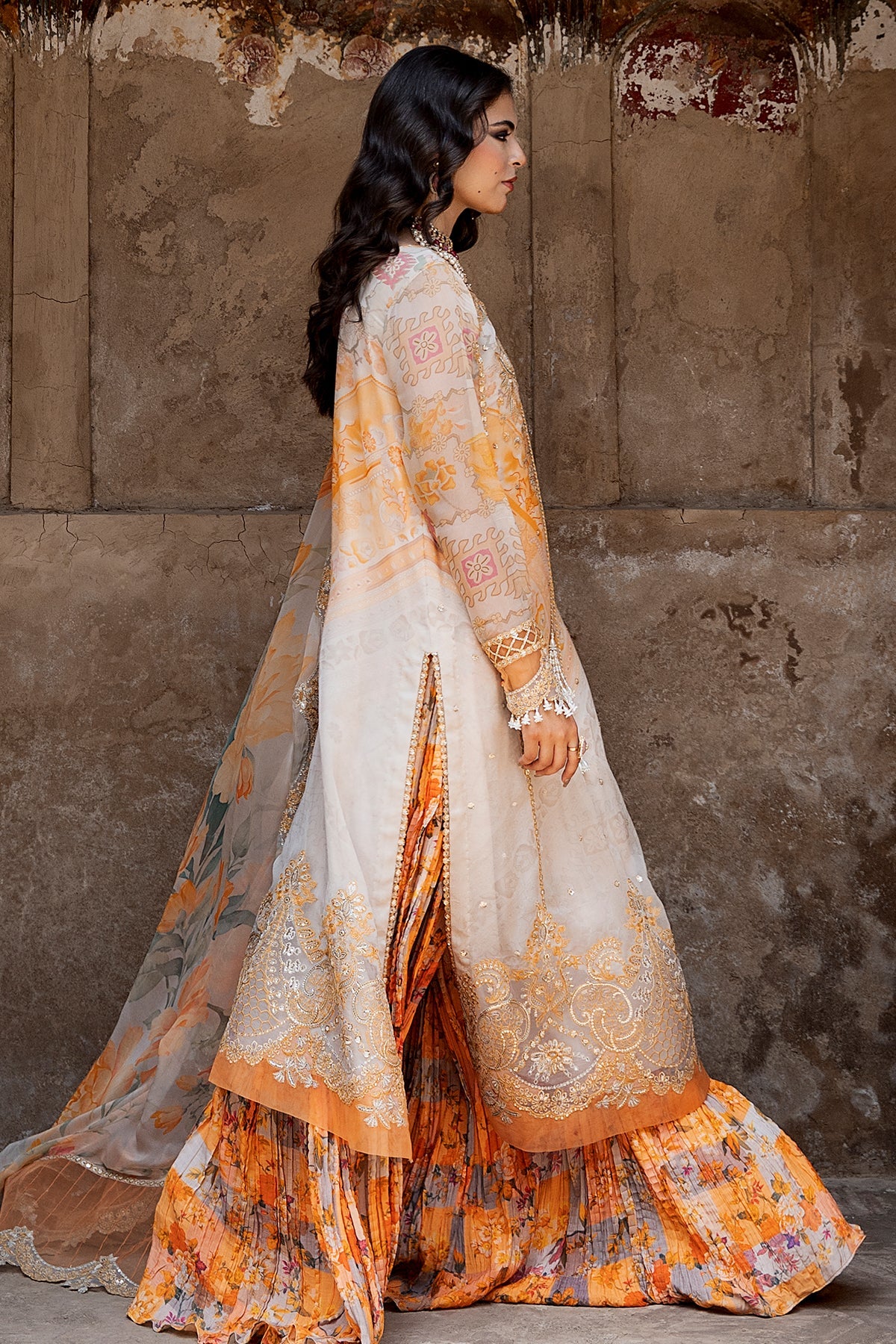 Vasal Embroidered Chiffon Suit By Charizma