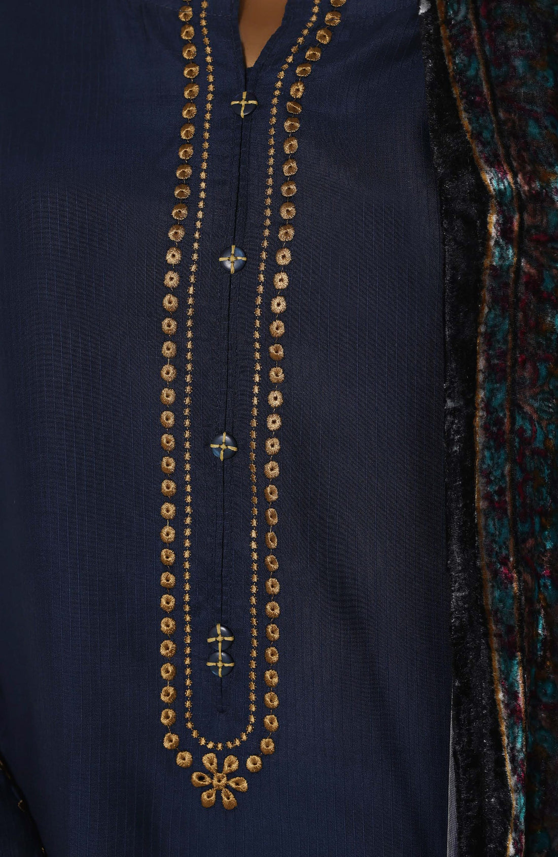 Sada Bahar Embroidered Viscose with Palachi Shawl
