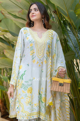 Pista Breeze Printed Farshi Salwar Set