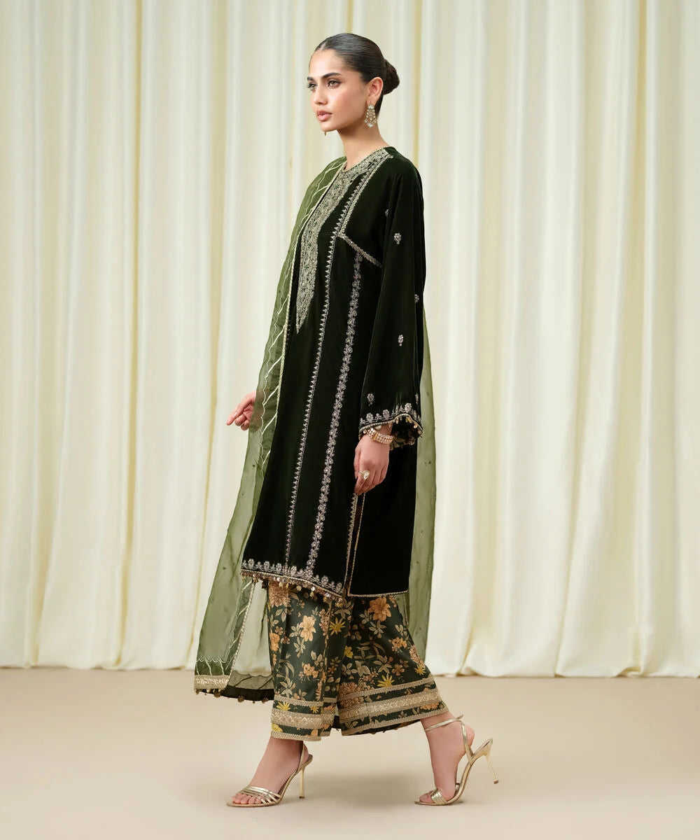 3Pc Embroidered Suit by Sapphire