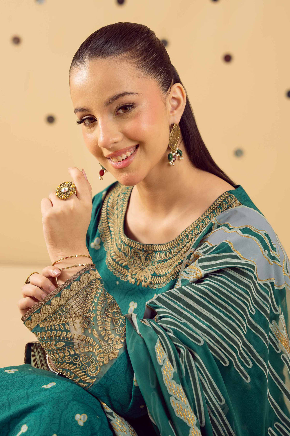 3 Piece Embroidered Suit by Nishat Linen