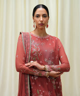 3 Piece - Embroidered Chiffon Suit by Sapphire