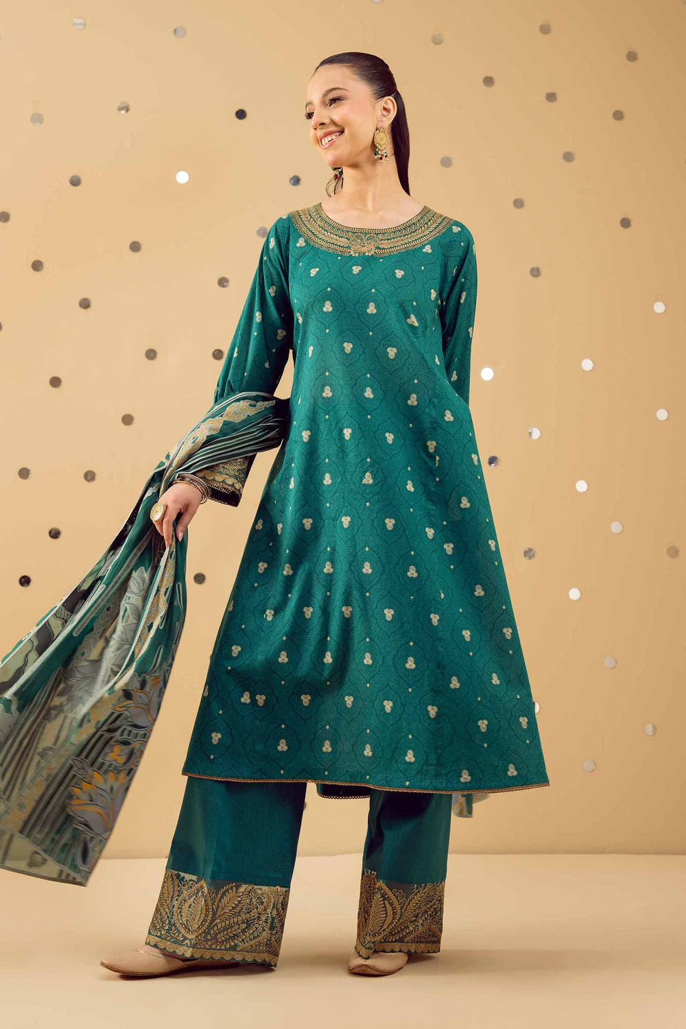 3 Piece Embroidered Suit by Nishat Linen