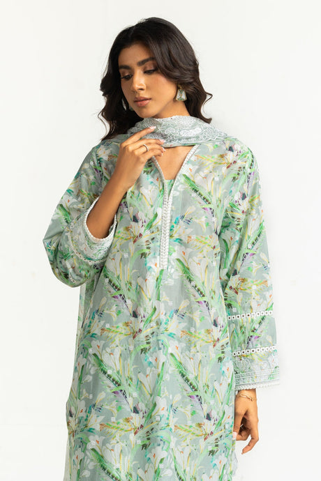 Gul Ahmed Embroidered Lawn Suit