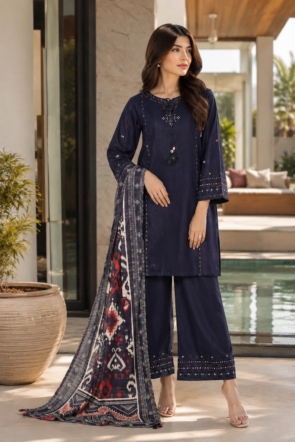 Sada Bahar Festive Embroidered Lawn