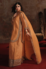 3-PC Embroidered Raw-Silk Suit by Charizma