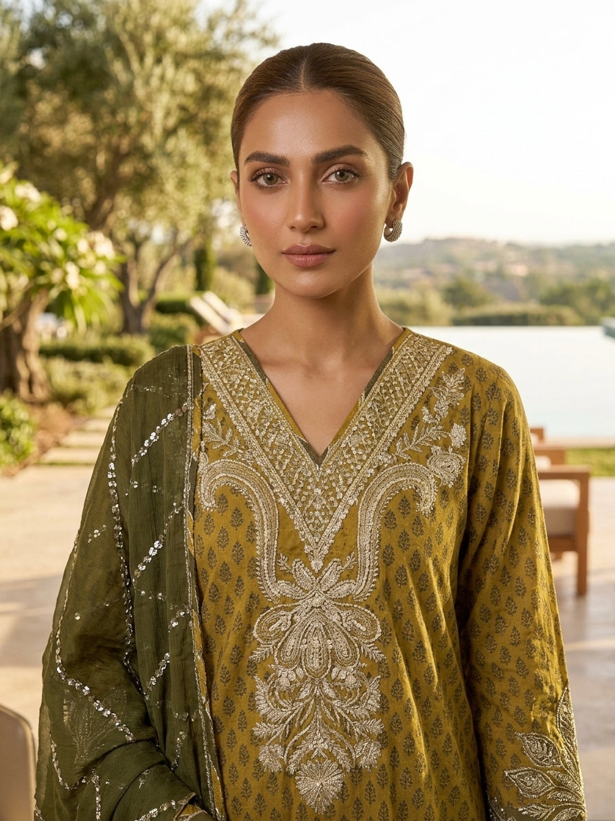 Luxury Embroidered Party Wear