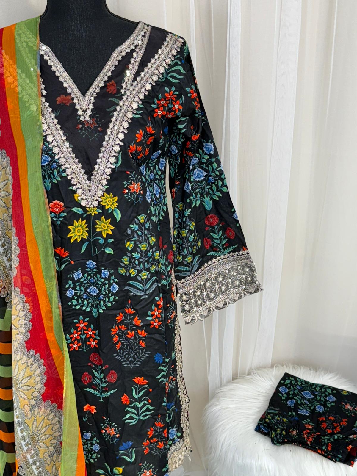 Luxury Embroidered Lawn Ready To Ship
