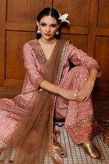 3-PC Embroidered Luxury Suit By Charizma