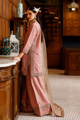 3-PC Embroidered Luxury Suit By Charizma