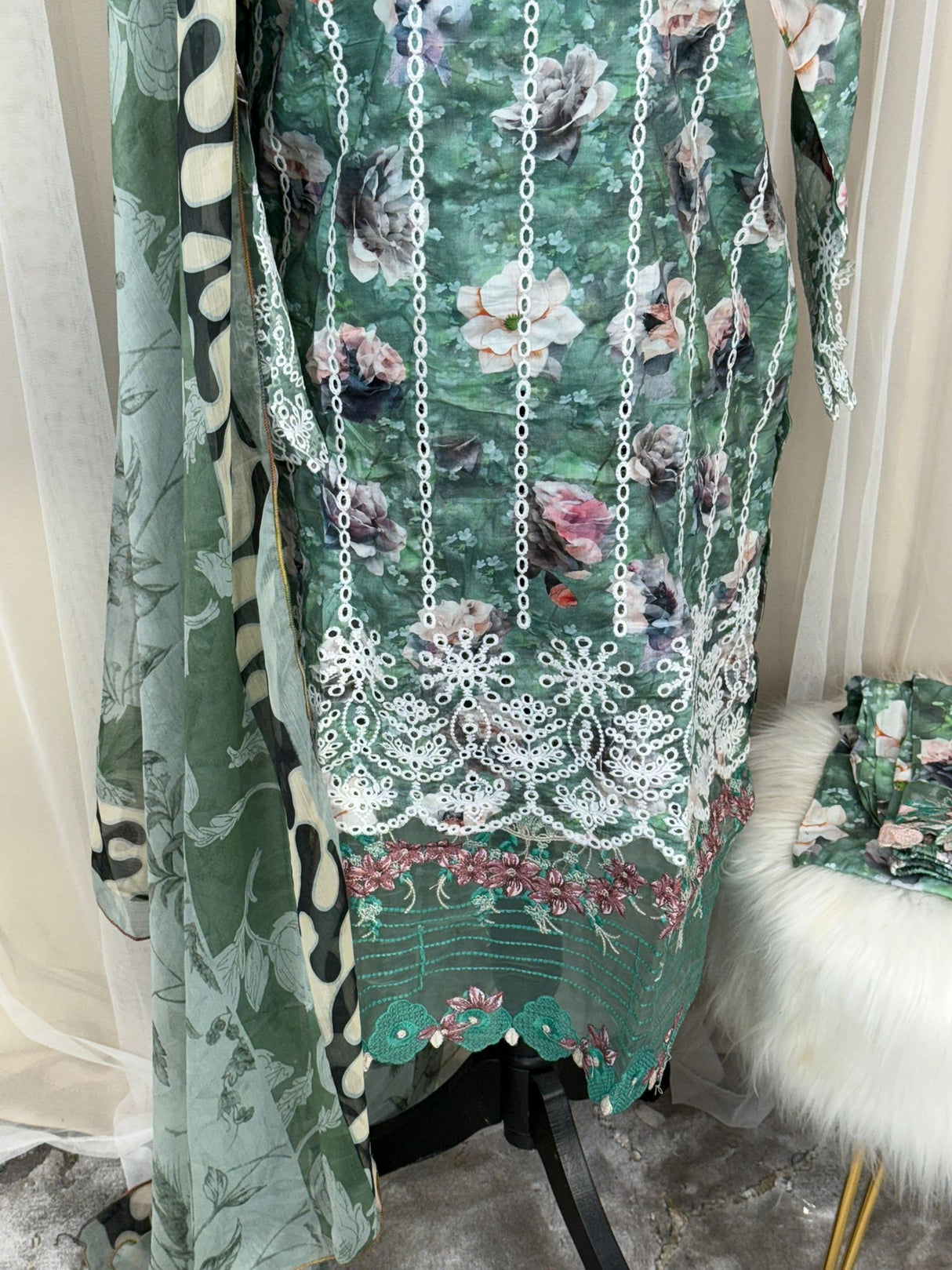 Luxury Embroidered Lawn Ready To Ship