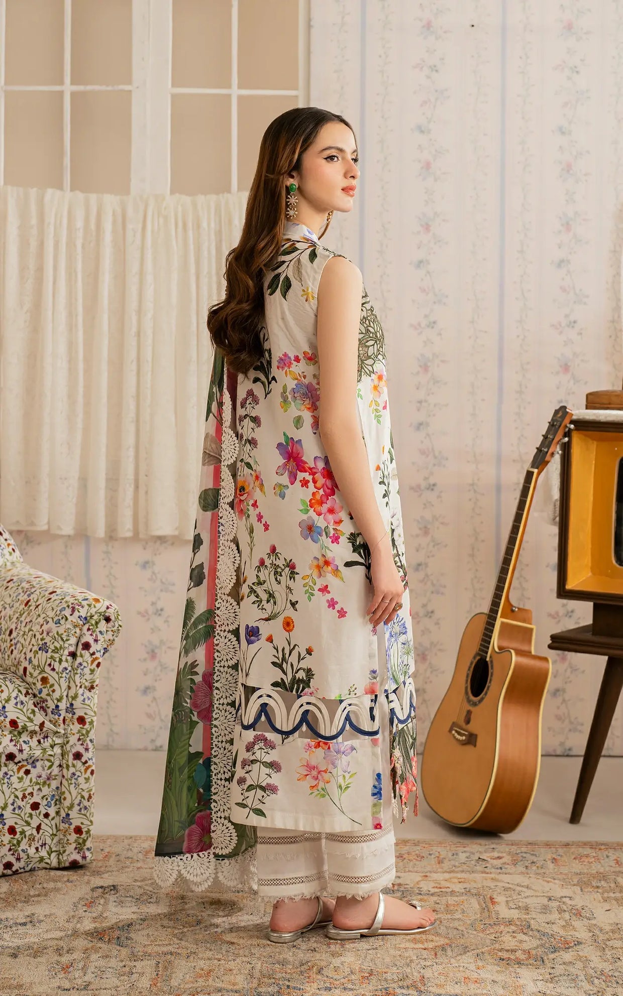 Asifa & Nabeel Premium Lawn  Suit